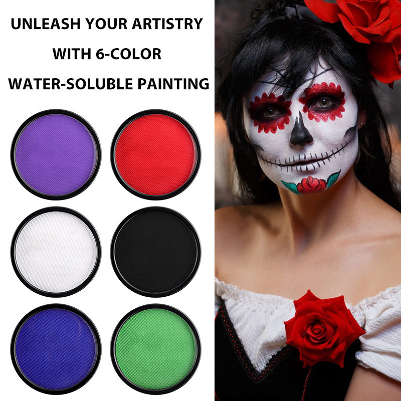 6 Colors Water Activated Face  - Cosplay Prop Paint reseña y precio