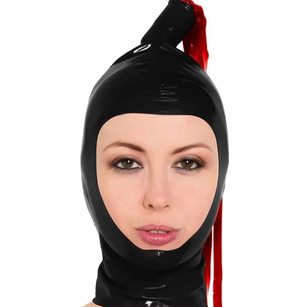 Black Latex Hood with Latex Po - Cosplay Prop Paint reseña y precio