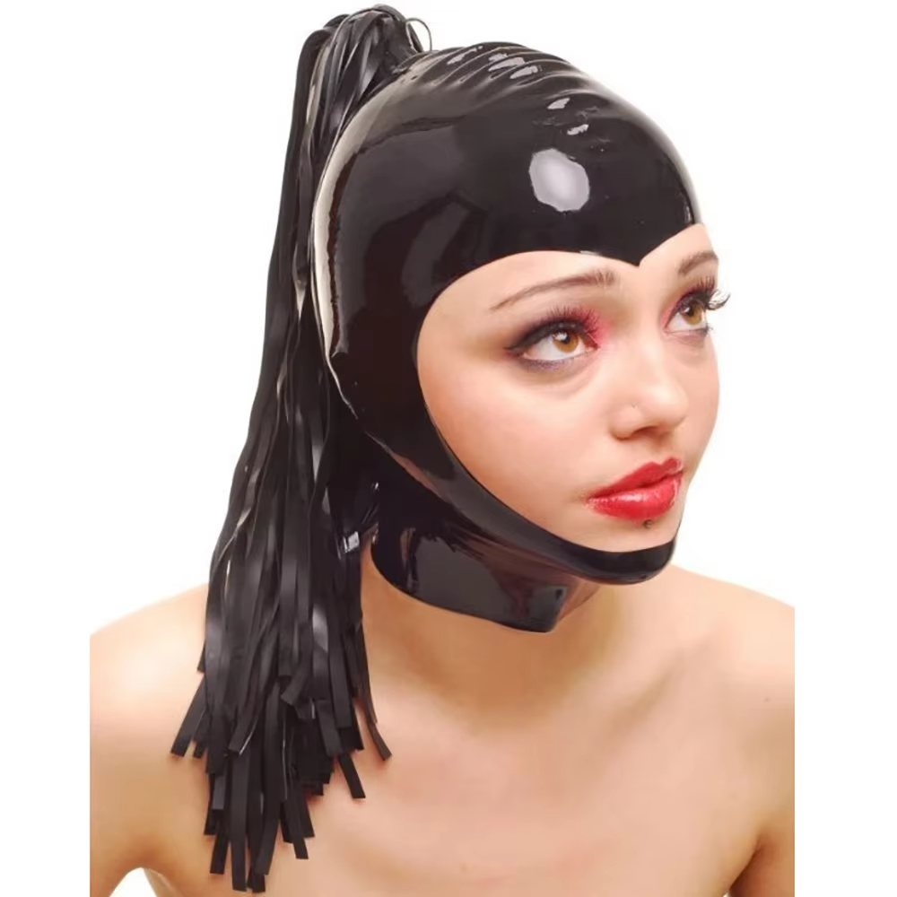 Black Latex Hood with Latex Po - Cosplay Prop Paint reseña y precio