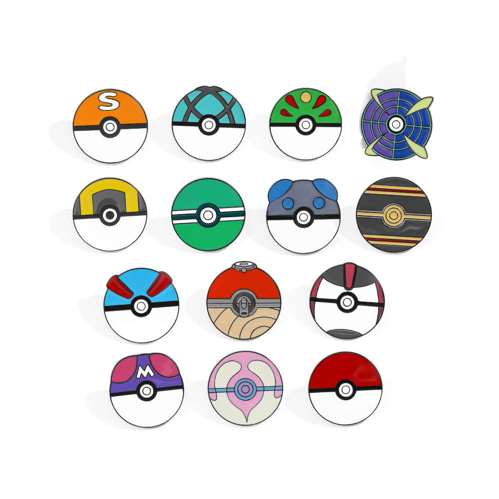 Anime Ball Cartoon Enamel Pins - Pokeball Cosplay Prop reseña y precio