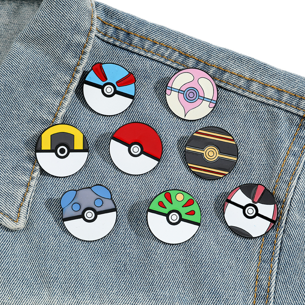 Anime Ball Cartoon Enamel Pins - Pokeball Cosplay Prop reseña y precio