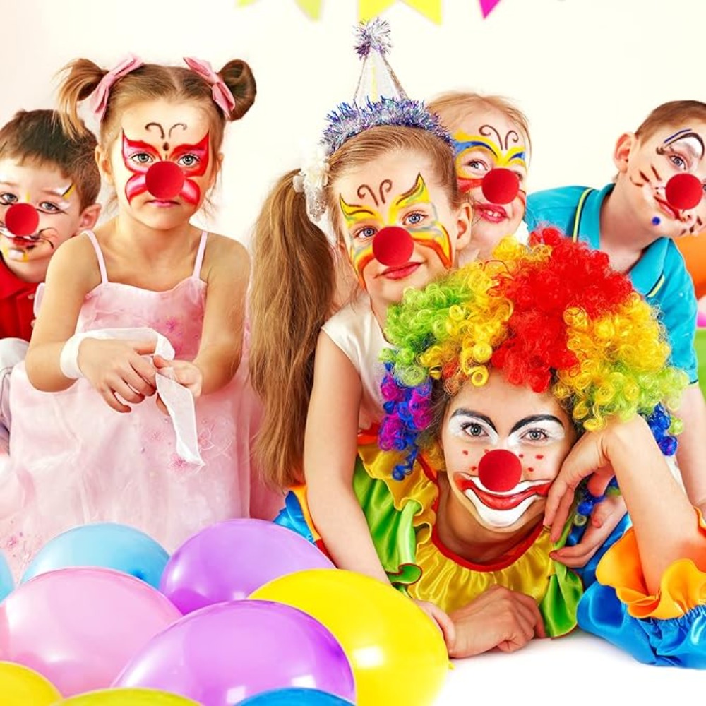 300Pcs -1 Red Funny Clown Nose - Cosplay Prop Foam reseña y precio
