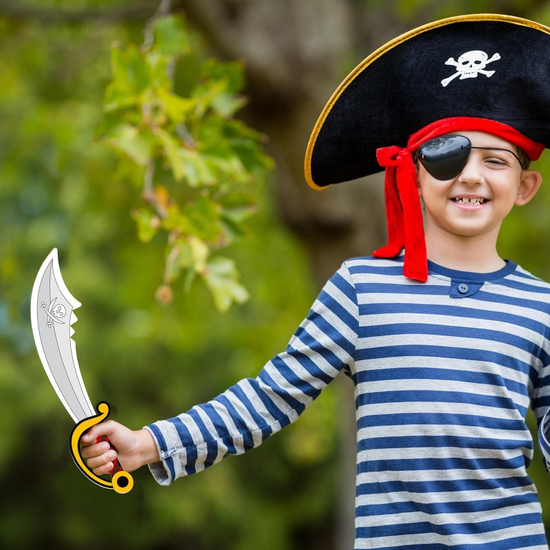 16pcs Kids Wooden Pirate Theme - Cosplay Prop Paint reseña y precio