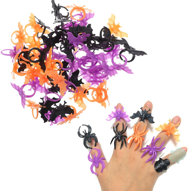 30/60pcs Bat Spider Rings Gift - Cosplay Prop Filler reseña y precio