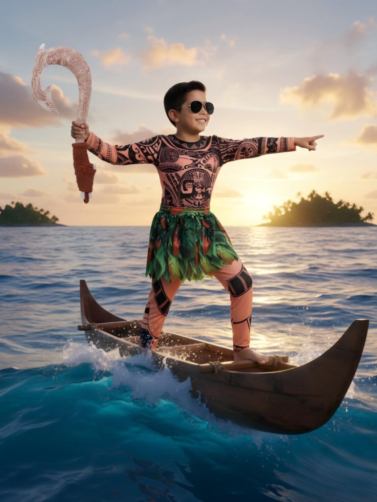 Summer Moana Maui Kids Boys Co - Cosplay Prop Patterns reseña y precio