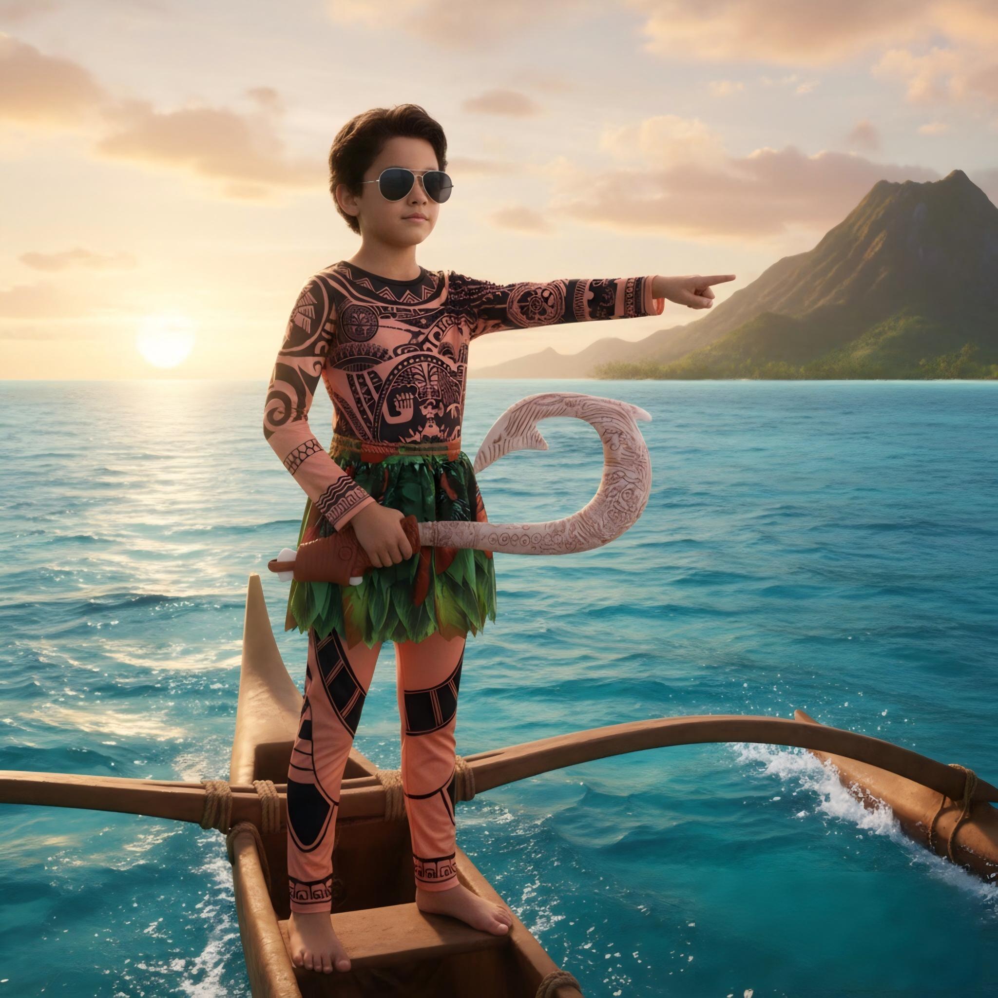 Summer Moana Maui Kids Boys Co - Cosplay Prop Patterns reseña y precio