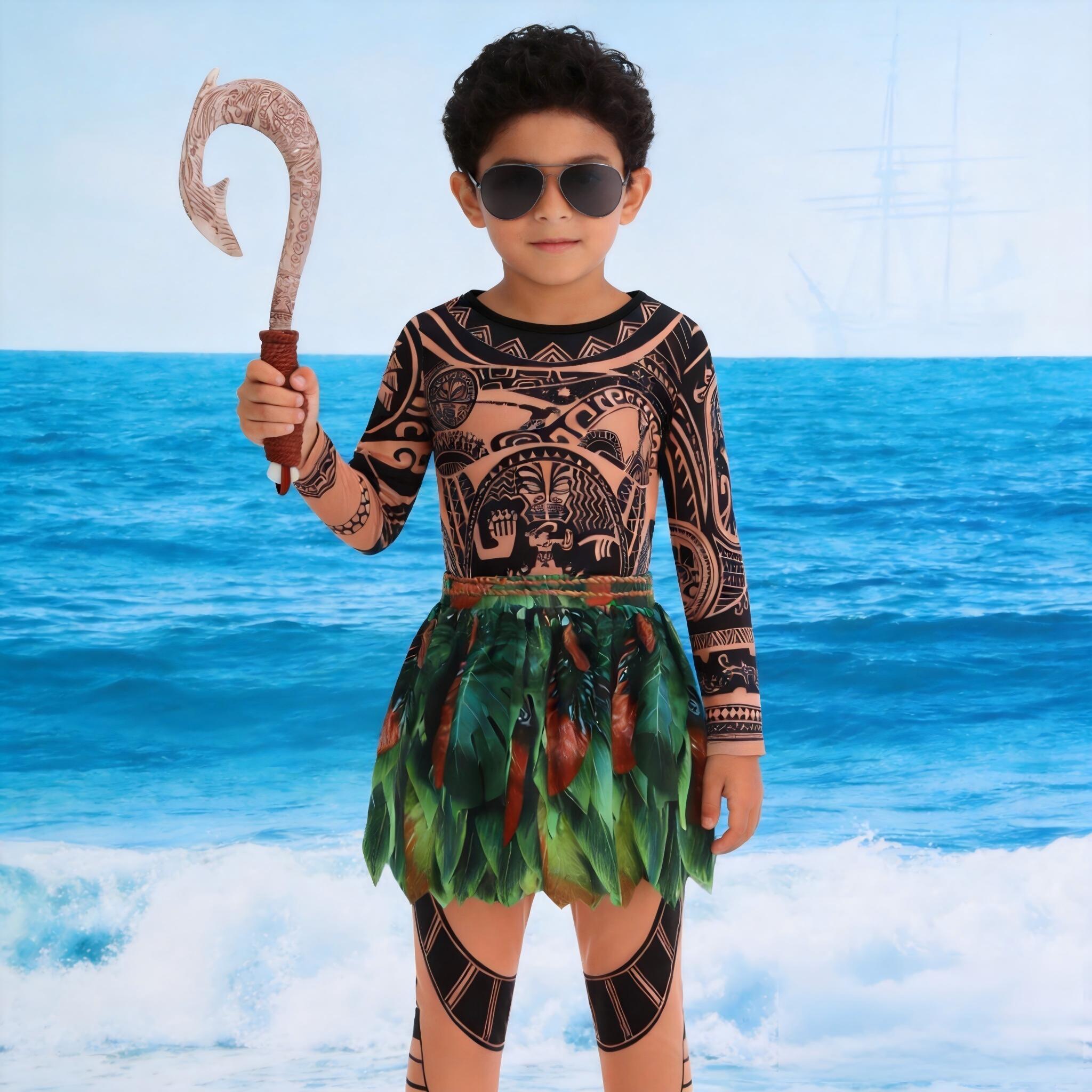 Summer Moana Maui Kids Boys Co - Cosplay Prop Patterns reseña y precio