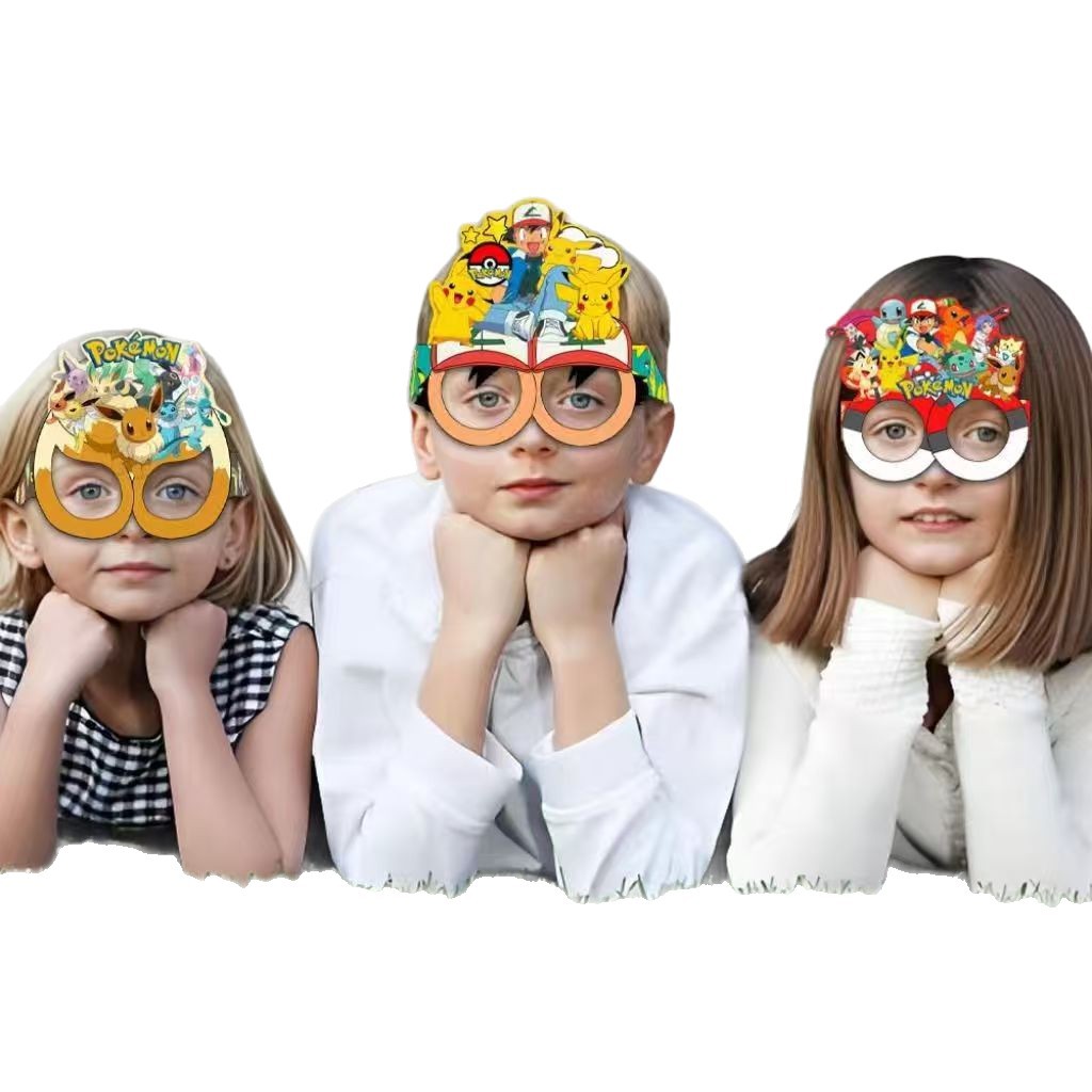 Pokémon-themed paper glasses.  - Cosplay Prop Making reseña y precio