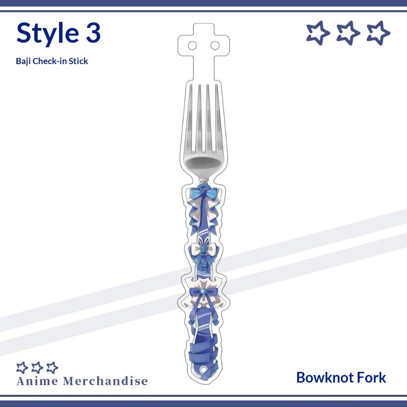 Anime Acrylic Bowknot Fork Sha - Acrylic Cosplay Prop reseña y precio
