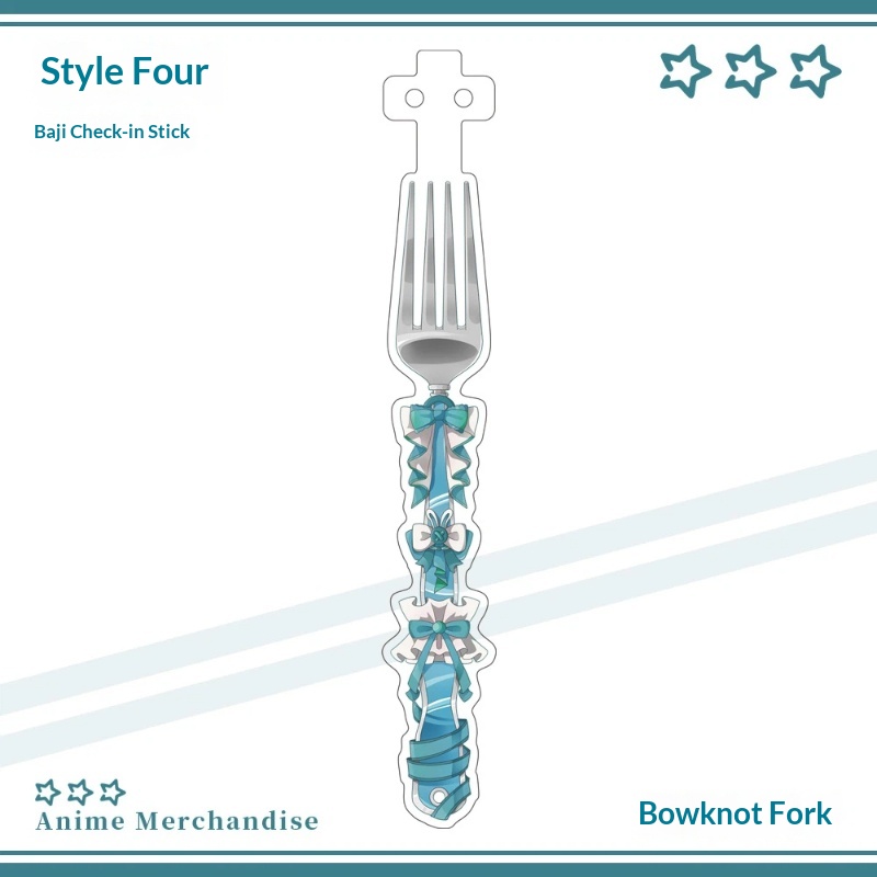 Anime Acrylic Bowknot Fork Sha - Acrylic Cosplay Prop reseña y precio