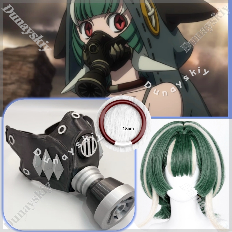 Guita Cyberpunk Gas Mask Green - Cosplay Prop 3D Print reseña y precio