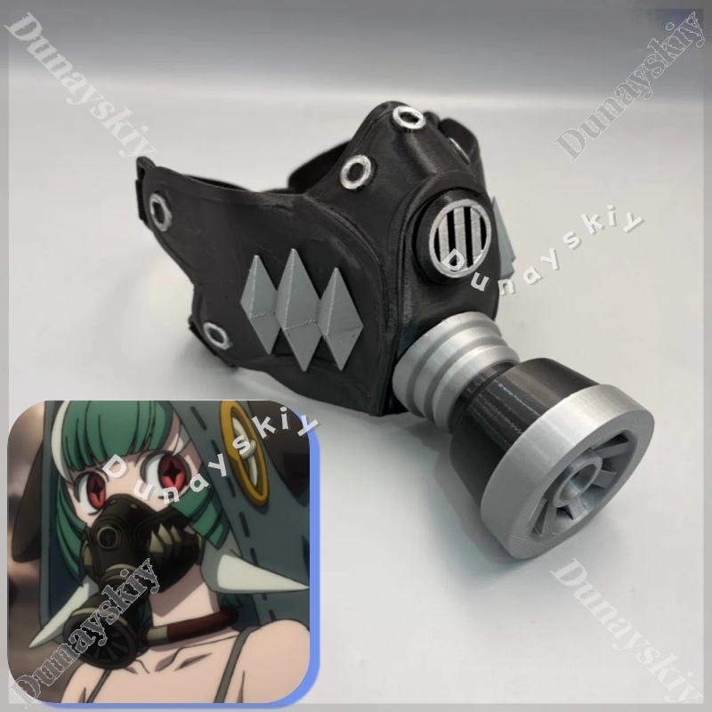 Guita Cyberpunk Gas Mask Green - Cosplay Prop 3D Print reseña y precio