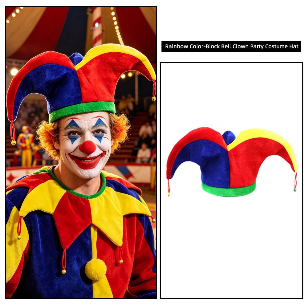 Cap Prop Multicolor Clown Hat  - Cosplay Prop Patterns reseña y precio