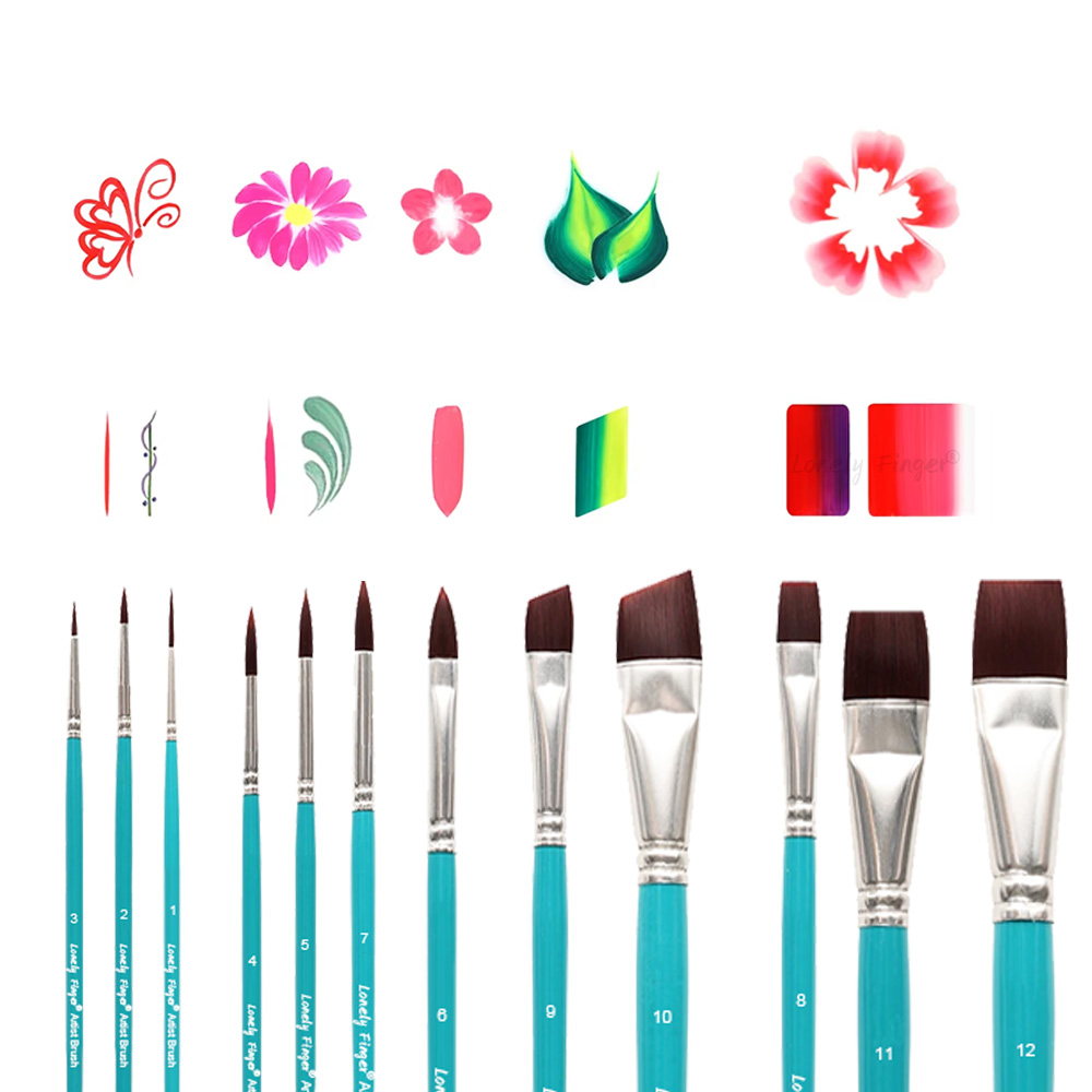 Face Paint Brushes, 12/24PCS A - Cosplay Prop Paint reseña y precio