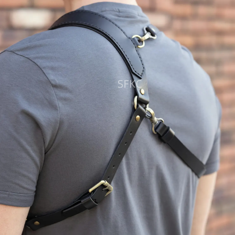 Punk Leather Shoulder Bag For  - Cosplay Prop Pistol reseña y precio
