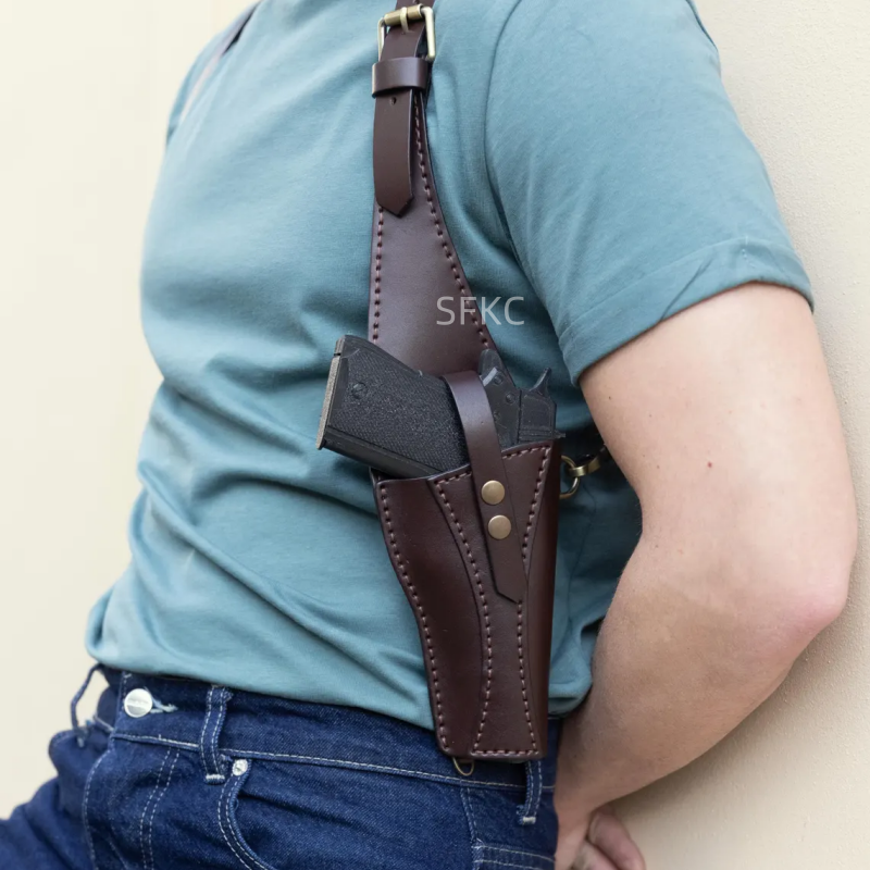 Punk Leather Shoulder Bag For  - Cosplay Prop Pistol reseña y precio