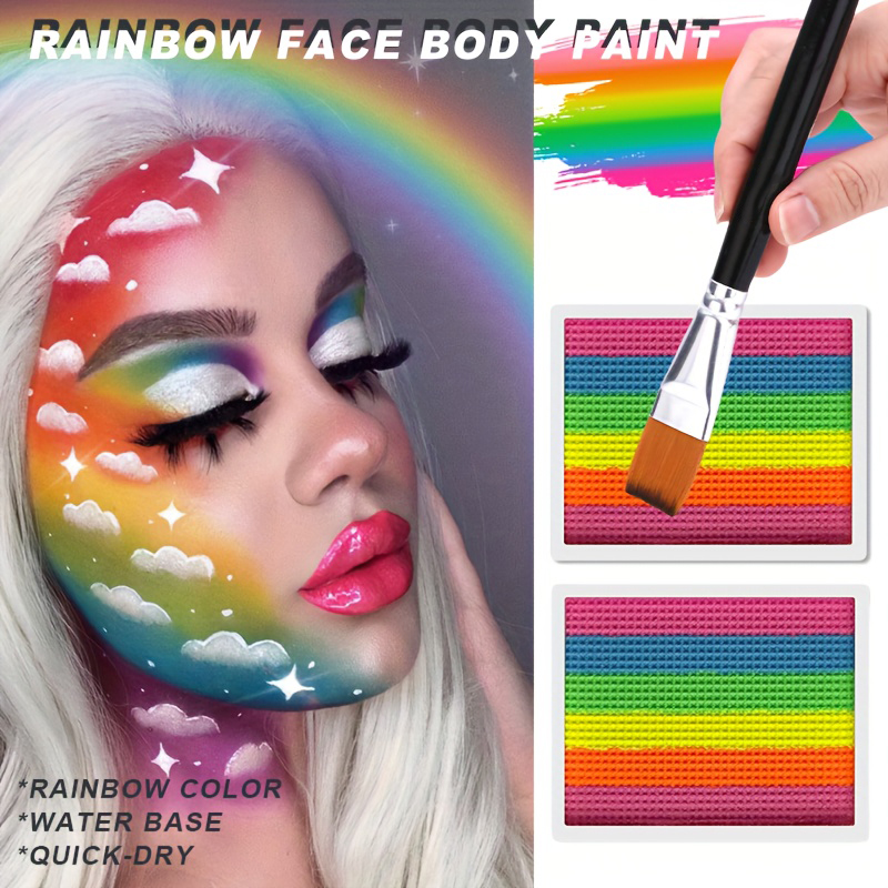 Rainbow Face and Body Paint Se - Cosplay Prop Paint reseña y precio