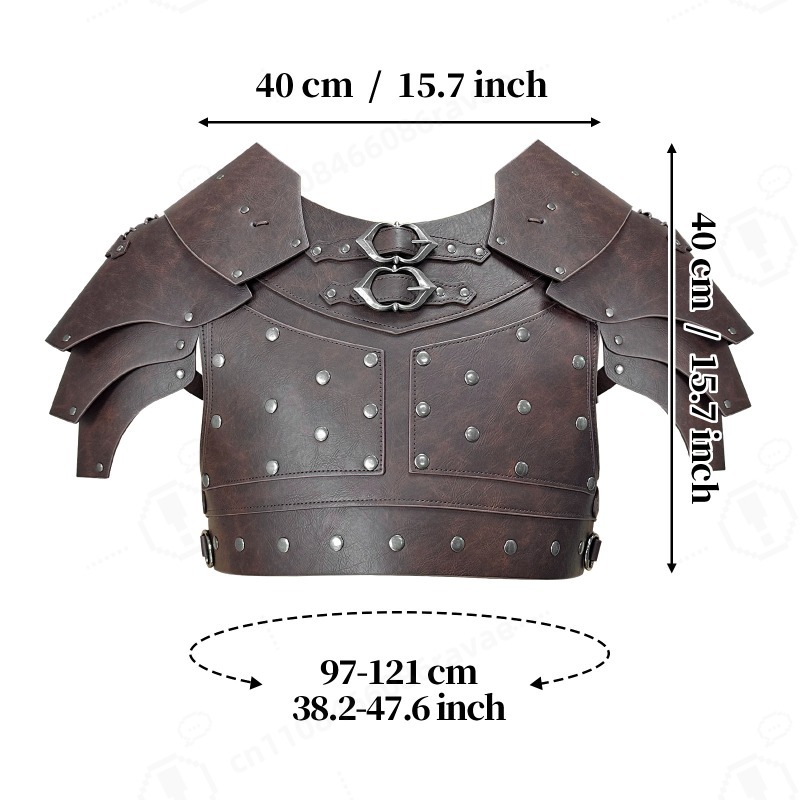 Medieval Studded Shoulder Ches - Prop For Cosplay reseña y precio