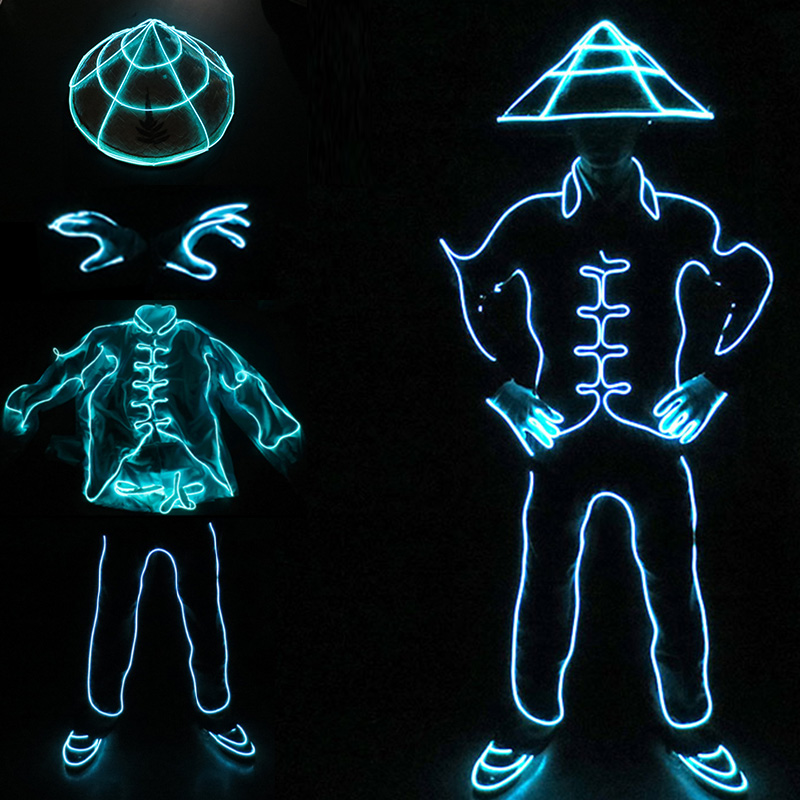 EL Wire LED Clothes Portable N - Cosplay Material For Prop reseña y precio