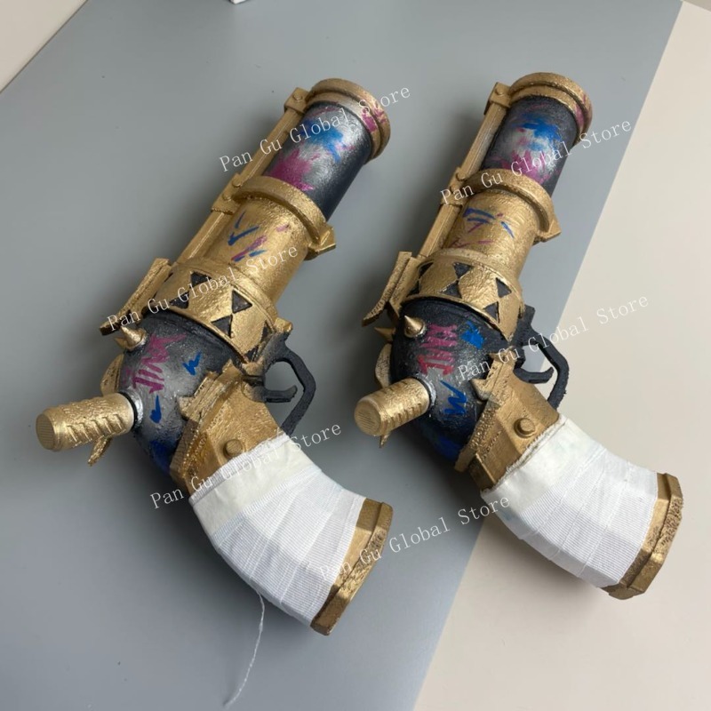 28cm/11.02in Jinx Pistol Custo - Cosplay Prop 3D Print reseña y precio
