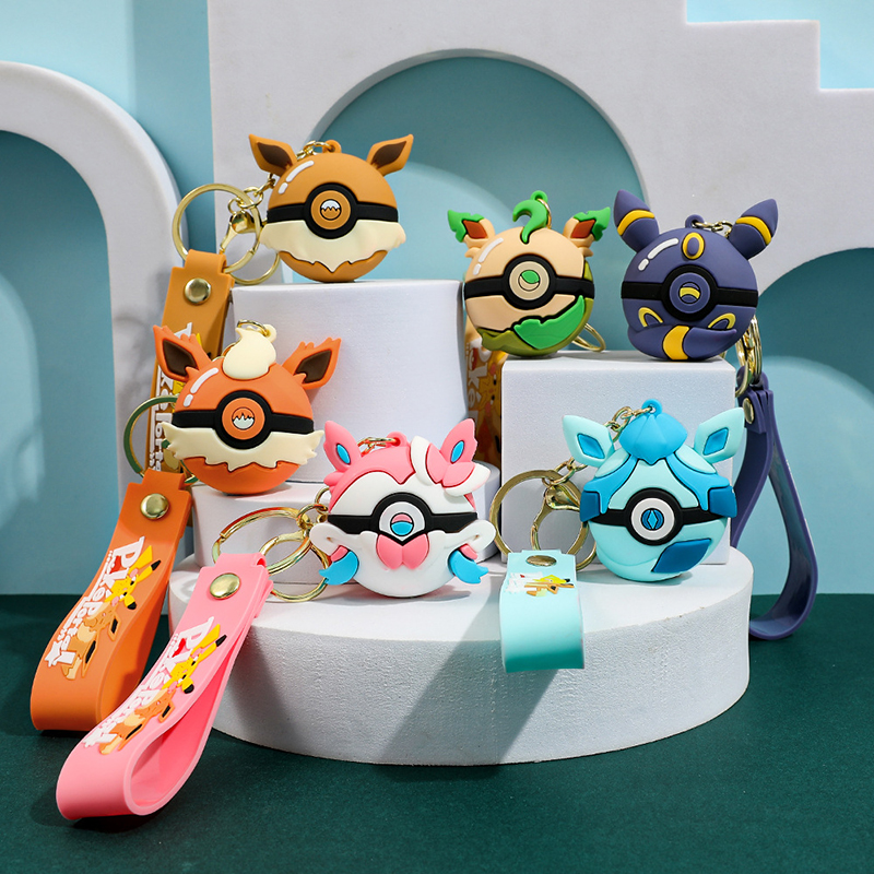 Poke Ball Keychain Set PVC Pok - Pokeball Cosplay Prop reseña y precio