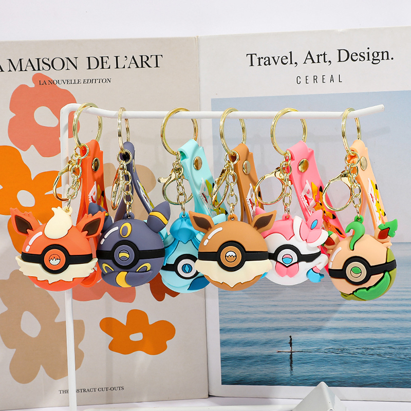 Poke Ball Keychain Set PVC Pok - Pokeball Cosplay Prop reseña y precio
