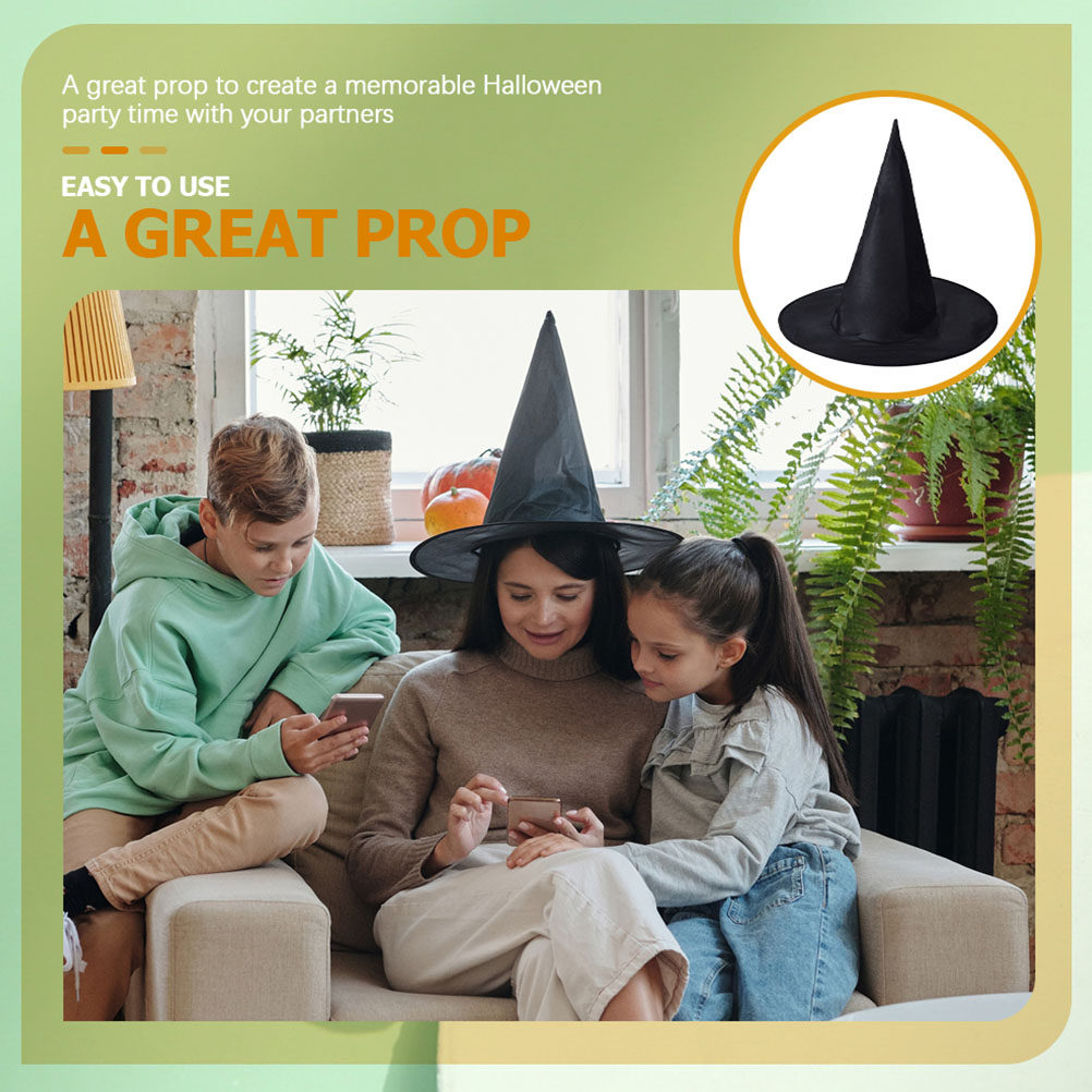 8Pcs Halloween Witch Hat Comfo - Cosplay Material For Prop reseña y precio