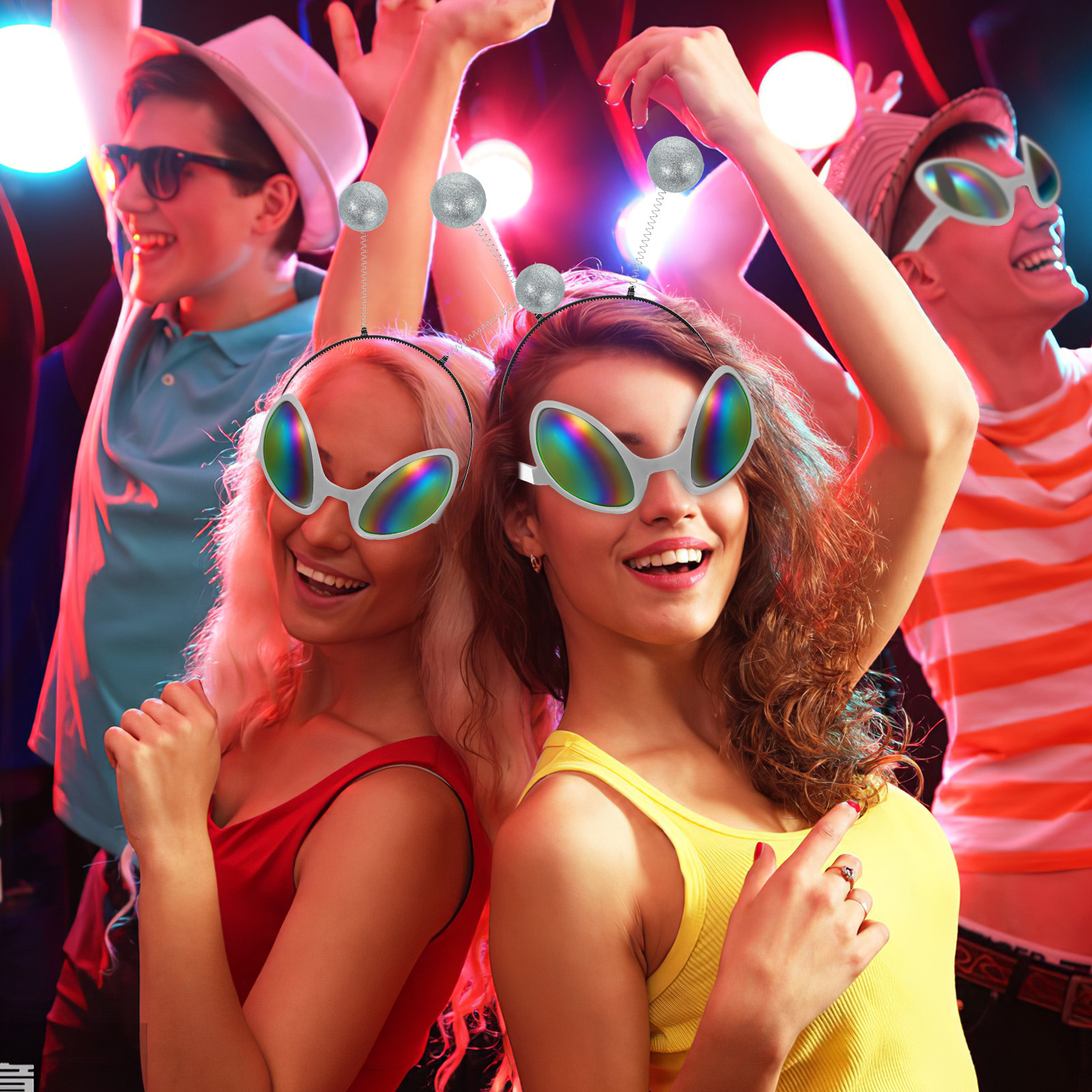 2Pcs Saucer Man Glasses and Ha - Cosplay Material For Prop reseña y precio