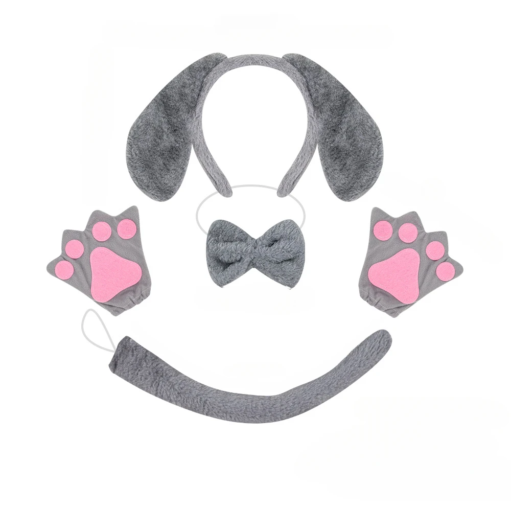 Dog Ears and Tail Set Animal H - Cosplay Prop Bow reseña y precio