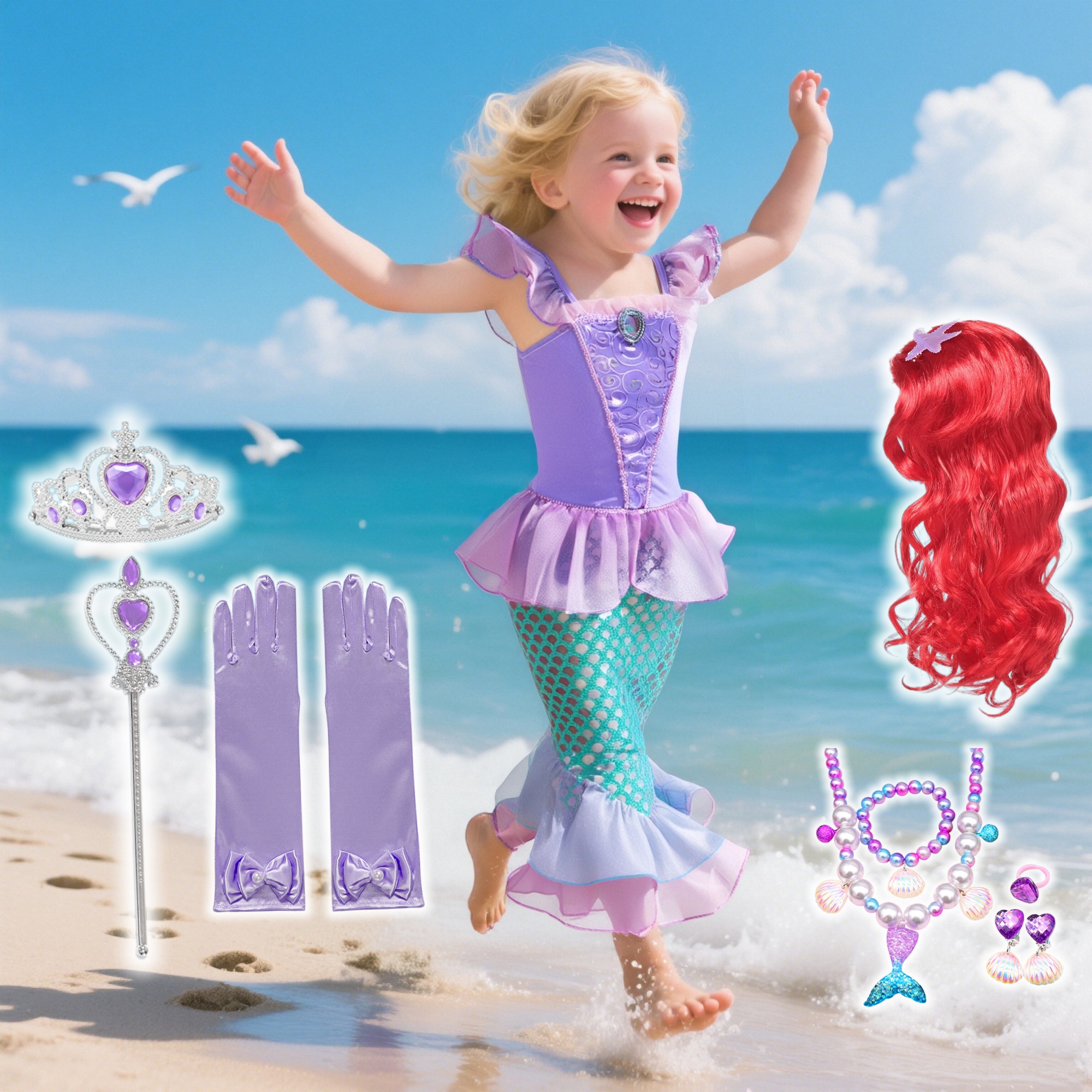Summer Mermaid Birthday Party  - Briar Cosplay Prop reseña y precio