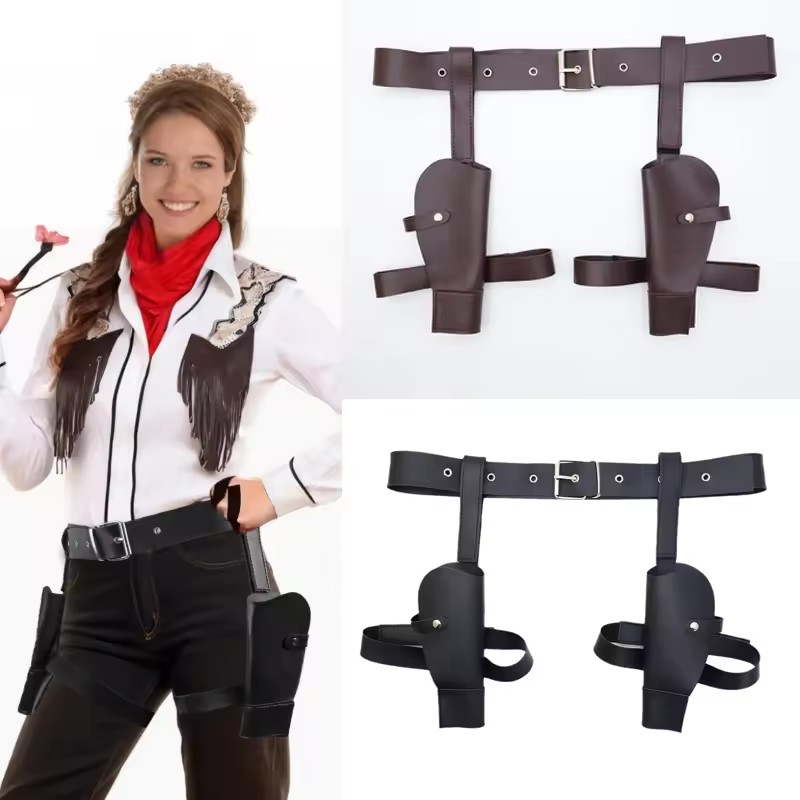 Adult Vintage PU Leather Waist - Cosplay Prop Pistol reseña y precio